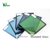 Tinted Low-E Hollow Glass Color Samples (Blue, Green, Grey)
