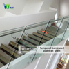 Indoor Frameless Tempered Laminated Glass Staircase Balustrade