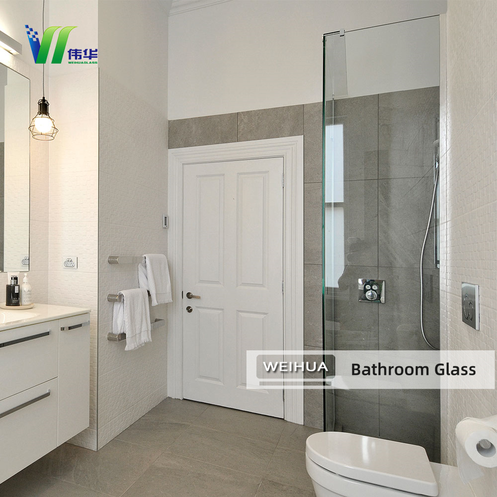 Frosted/Clear Tempered Safety Glass for Bathroom Enclosures | CE/SGCC Certified