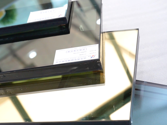 insulated and tinted glass samples for architectural applications