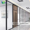 Minimalist office interior glass partition - frosted/fluffy finish, suitable for both residential and commercial spaces.