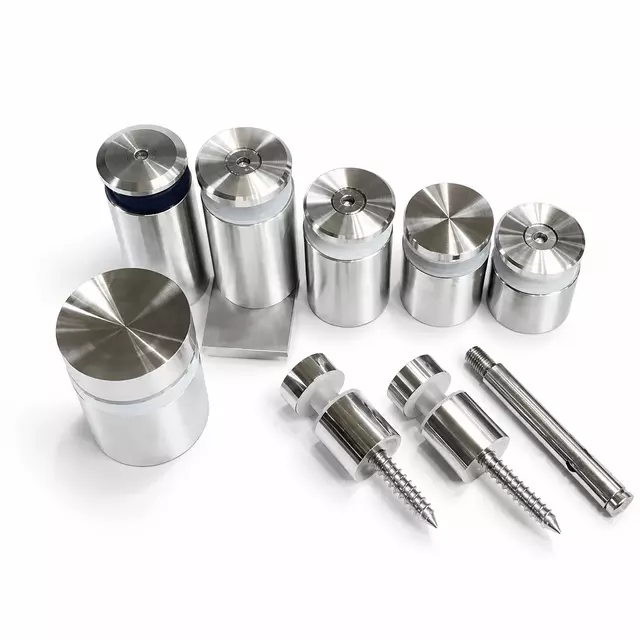 side mount glass standoffs