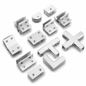 Premium Heavy-Duty Stainless Steel Glass Clamps for Post Railing Systems