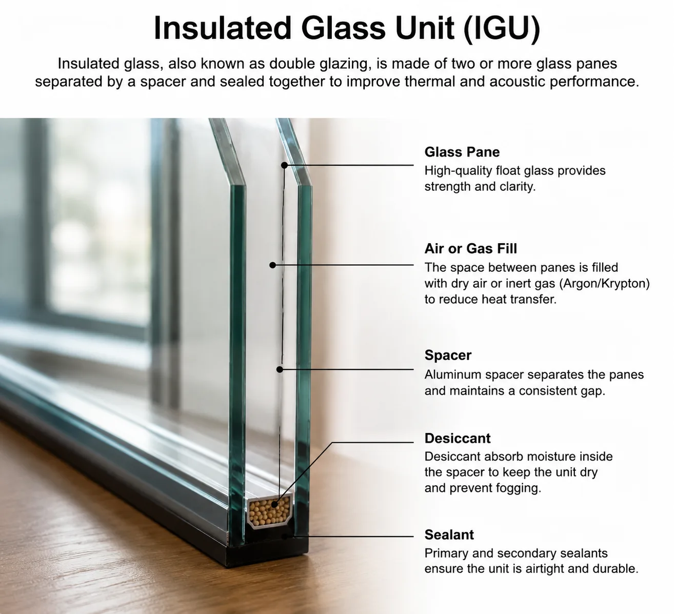 What is IGU glass