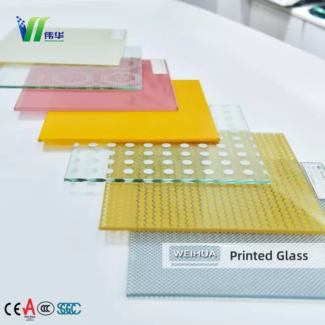 custom silk-screen printed glass